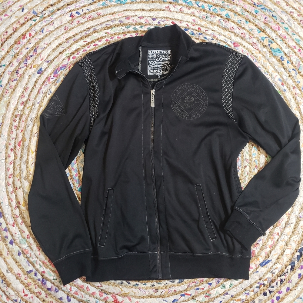 Affliction bomber black jacket